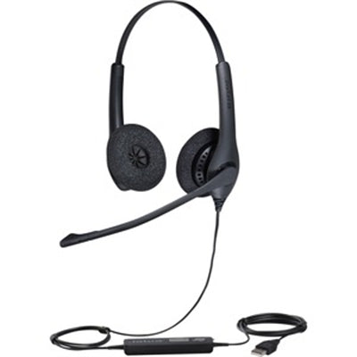 GN Jabra Biz 1500 Duo USB, Noise Canceling microphone - Headset - Wired - On-Ear -