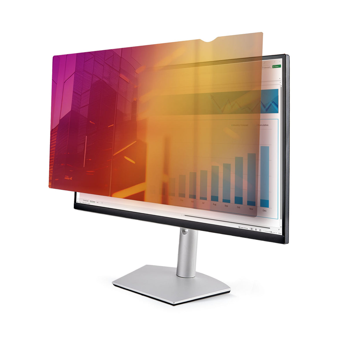 STARTECH 24-inch 16:9 Gold Monitor Privacy Screen, Reversible Filter w/Enhanced