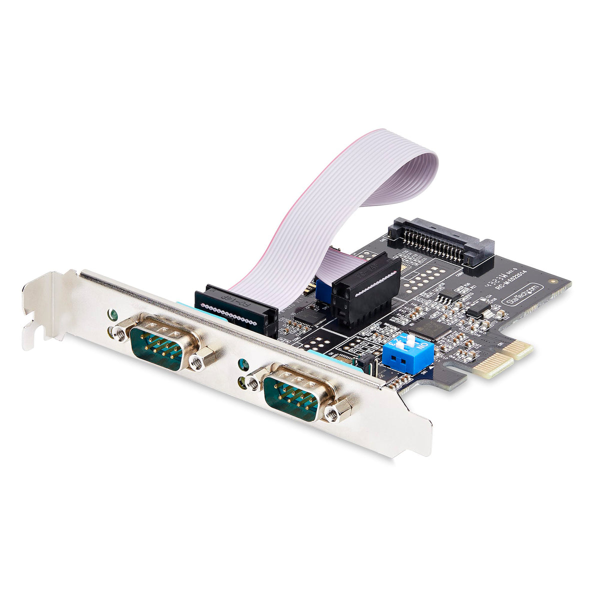 STARTECH 2-Port Serial PCIe Card, Dual-Port RS232/RS422/RS485 Card, 16C1050 UART