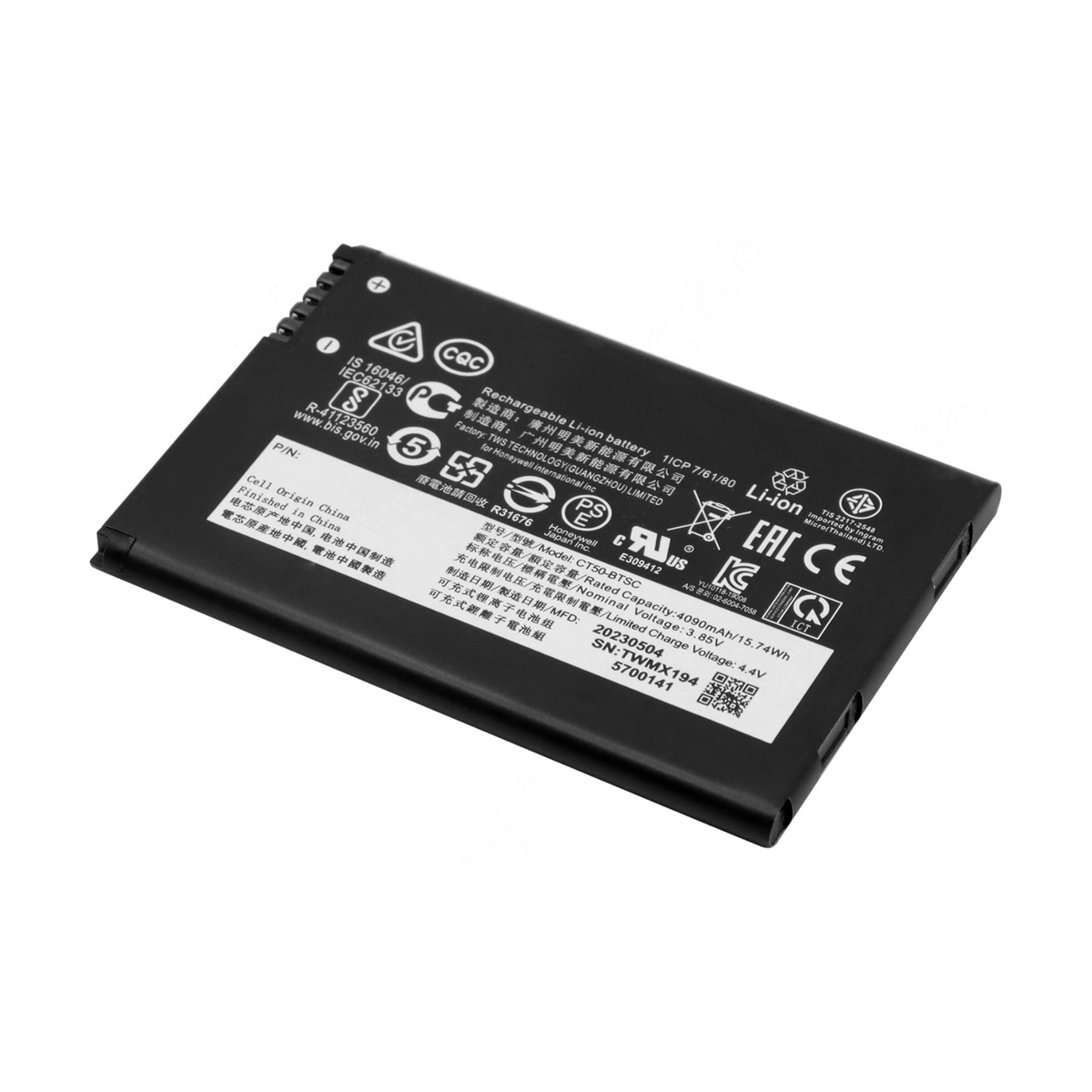 Honeywell BATTERY STANDARD CT60XP MAXELL