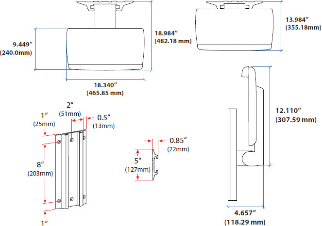ERGOTRON NEO-FLEX KEYBOARD WALL MOUNT