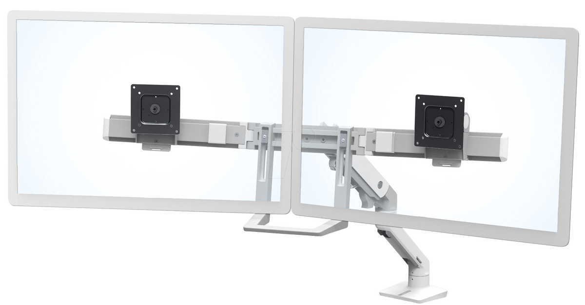 ERGOTRON HX DESK DUAL MONITOR ARM, WHITE