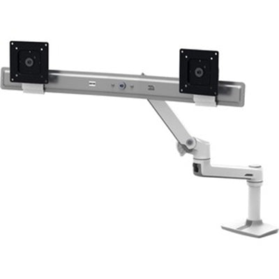 ERGOTRON LX Desk Dual Direct Arm (polished aluminum)