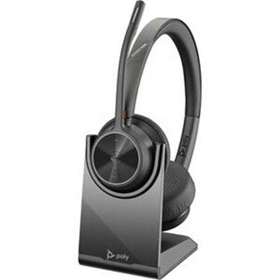HP POLY VOYAGER 4320-M MICROSOFT TEAMS CERTIFIED HEADSET +BT700 DONGLE +CHARGING
