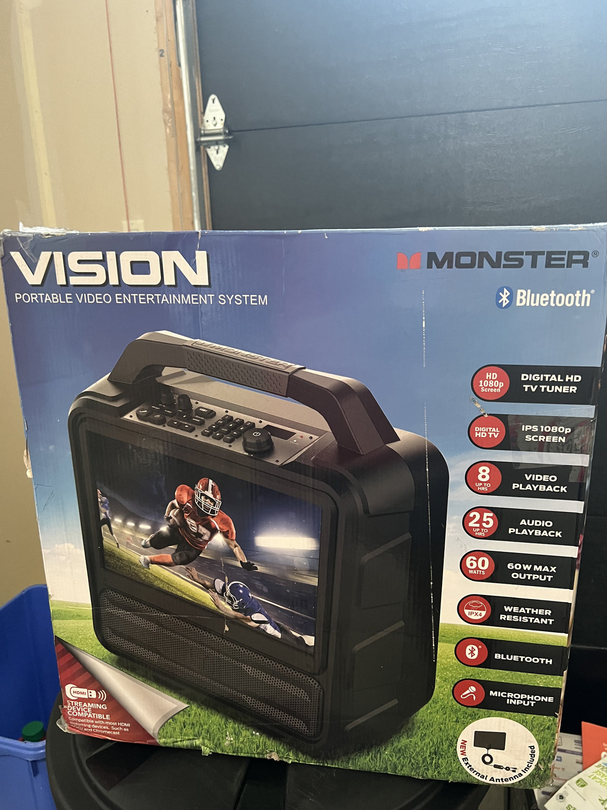 Monster Vision Bluetooth Speaker with 15.6" TV Screen