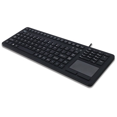 Adesso SlimTouch antimicrobial Waterproof USB touchpad keyboard, compact size, f