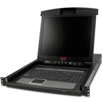 AMERICAN 17 Rack LCD Console with Integrated 8 Port Analog KVM Switch - AP5808 - Main Inp