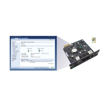 SCHNEIDER UPS NTWK MGMT CARD POWERCHUTE NTWK SHUTDOWN ENVT MONITORING