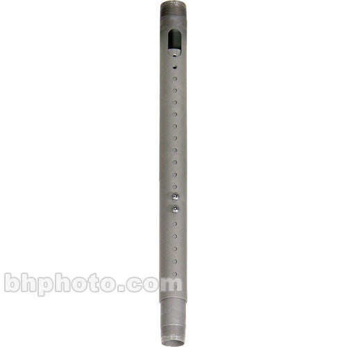 Premier 1.5in NPT Adjustable Pipe Adapter (24in-46in) - Threaded Both Ends (No Ceiling Flange) - Black