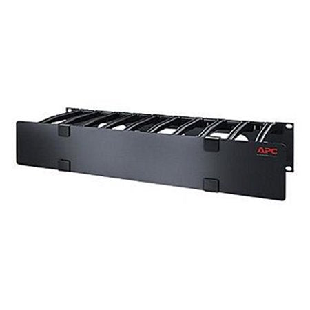 AMERICAN 2U Horizontal Cable Manager, 6 Fingers top and bottom