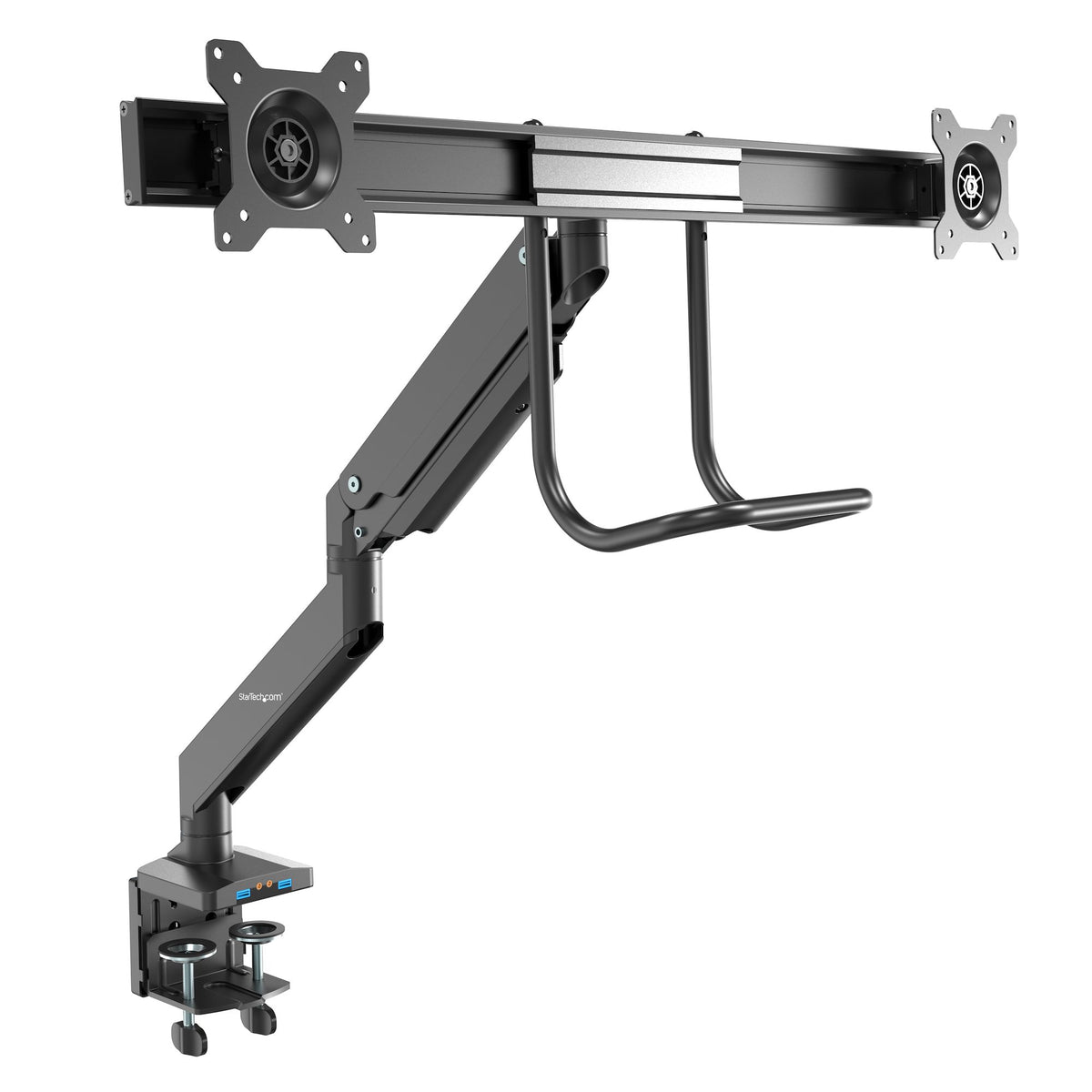 StarTech VESA 75x75/100x100mm heavy duty desk mount dual monitor arm supports 32in displa
