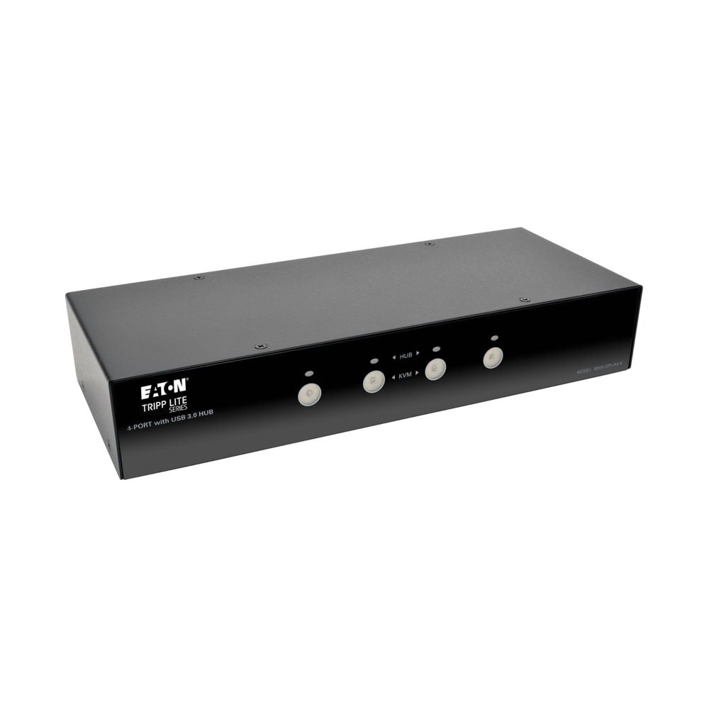 TRIPP B004-DPUA4-K - KVM Switch - Connect peripherals to built-in 2-port USB 3.0 hub.
