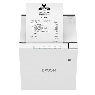 Epson M30III-H, 3" receipt, USBA,B,C,etht, wht