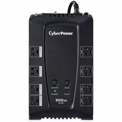 Cyberpower 800VA/450W UPS 8 x NEMA 515R OUTLETS, AVR, 3 YR WTY