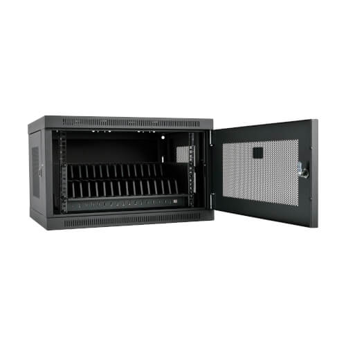 TRIPP 16-Device USB Charging Station Cabinet with Sync for iPad and Android Tablets, W