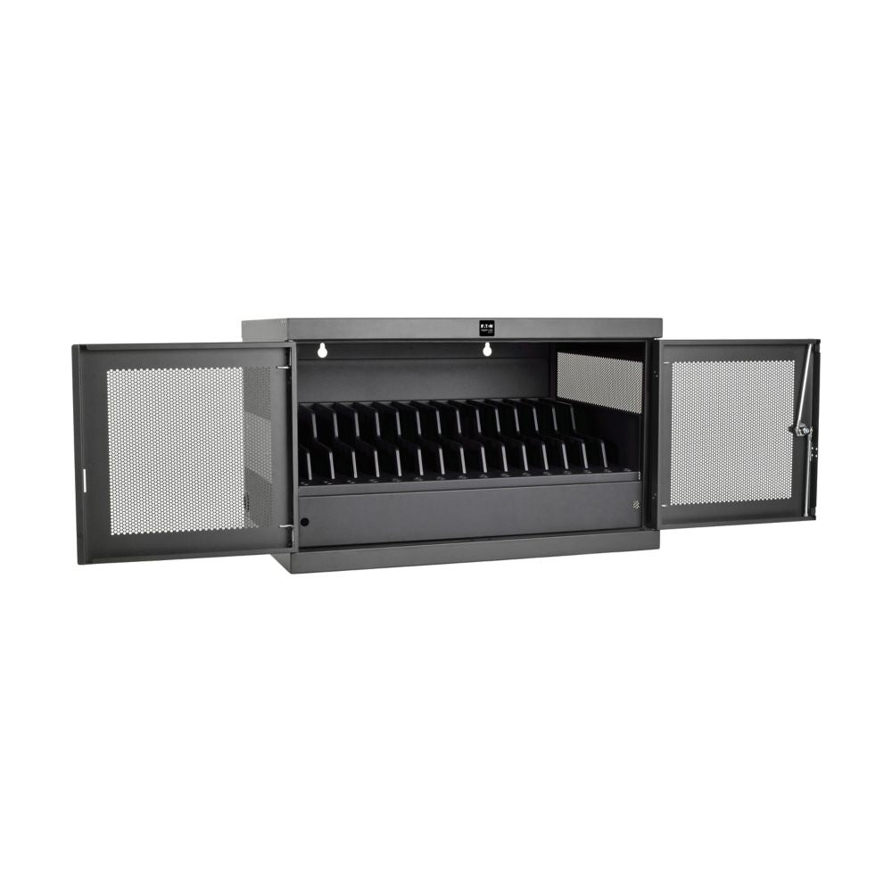 TRIPP 16-Device USB Charging Station Cabinet with Sync for iPad and Android Tablets, W