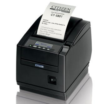 Citizen, Thermal POS, CT-S800 Type Iii, Top Exit, USB + Serial, Bk