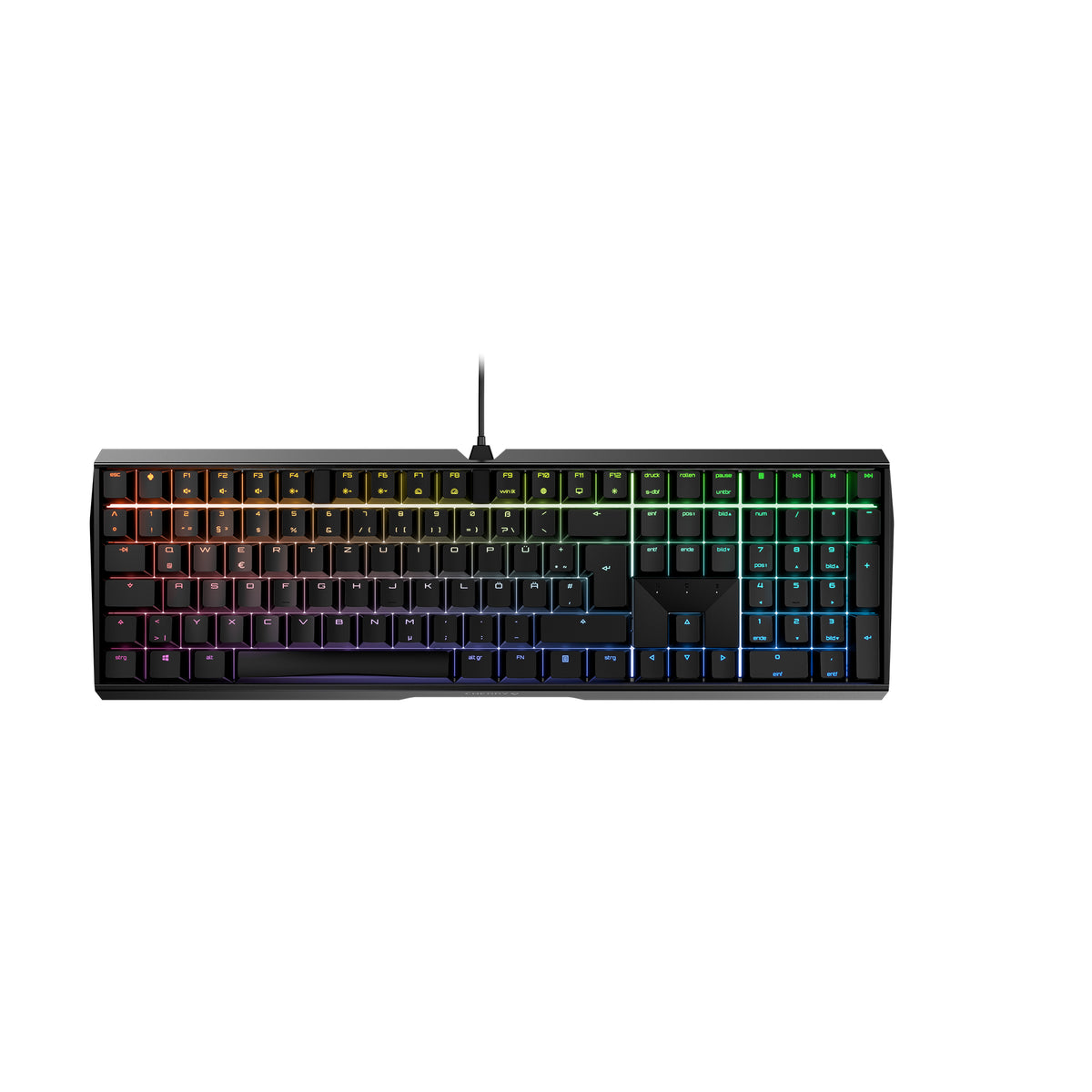 Cherry keyboard,black, RGB Red silent switches