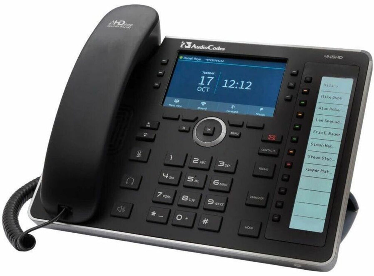 AudioCodes 445HD IP-Phone PoE GbE black