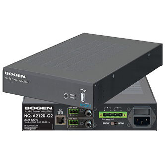 Bogen Nyquist 2-Ch. x 120W 1U Audio Power Amp