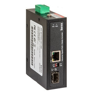 Barox M Cvtr,DIN,1xGE PoE bt+1xSFPGE,ExtTmp