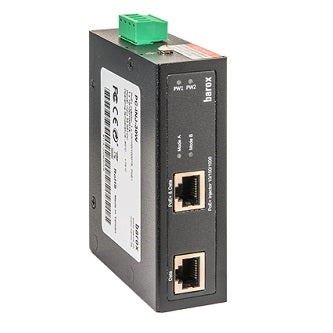 Barox PoE Inj,DIN,2xGE TX+1xPoE bt 90W,ExtTmp