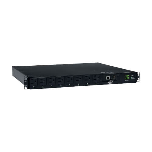TRIPP 1.4KW SINGLE PHASE ATS SWITCHED PDU 8X5-15R 2X5-15P 100-127V RM TAA