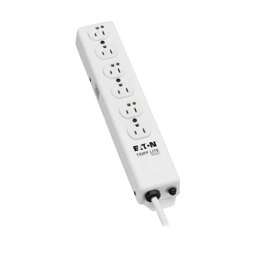 TRIPP PS-606-HG - Safe-IT Medical-Grade Power Strip, UL 1363, 6x Hospital-Grade Outlet