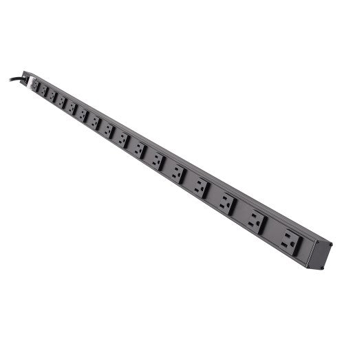 TRIPP PS4816B - 16-Outlet Vertical Power Strip, 120V, 15A, NEMA 5-15P, 15 ft. (4.57 m)