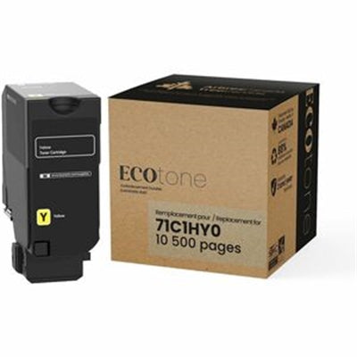 Nu Ecotone Lexmark 71C1HY0 Reman Yellow 10.5K