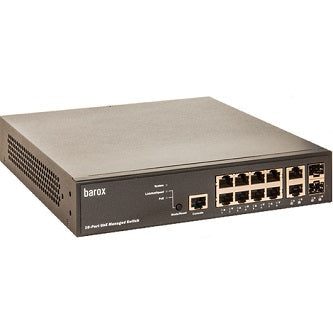 Barox Switch,19",DMS,GE:8xPoEat+2xTX/SFP