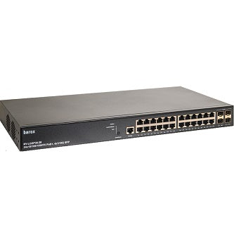Barox Switch19",DMS,GE:24xPoEat+1/10GE:4xSFP+
