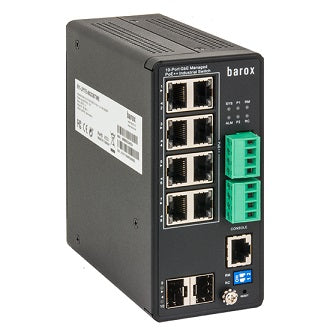 Barox Switch,DIN,DMS,GE:8xPoEbt+2xSFP,ExtTmp