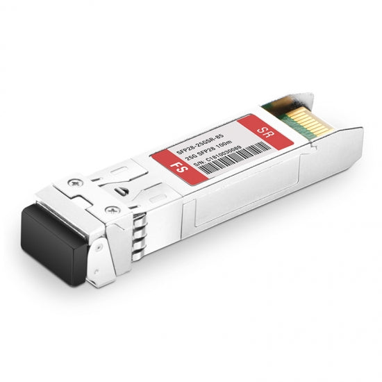 CISCO 25GBASE-SR SFP MODULE, supports a link length of 70/100m on OM3/4 MMF, 850 Wavel