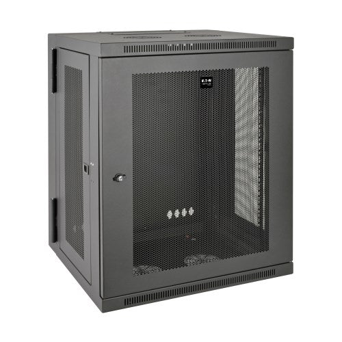 TRIPP Half-Height Enclosure - 15U - Steel - Black - Unit Dimensions 77.04 x 59.99 x 54