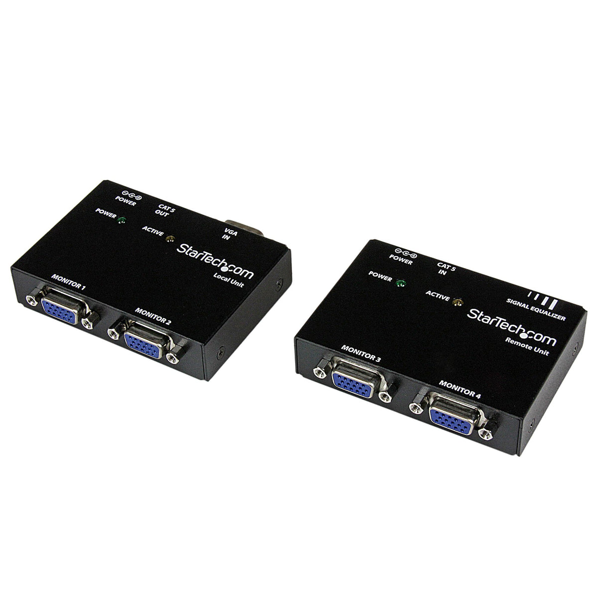 StarTech Extend and distribute a VGA signal to 2 local, and 2 remote displays over Cat5 o