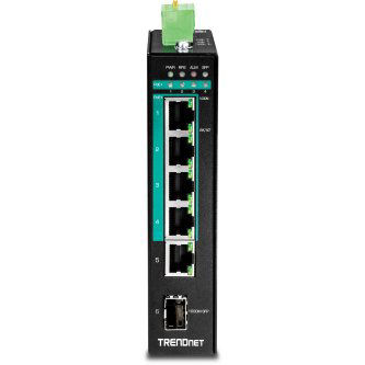 TRENDnet 5-port Hardened Industrial Gigabit PoE+