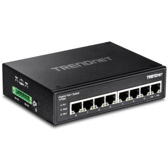 TRENDnet 8-port hardened Industrial Gigabit PoE+