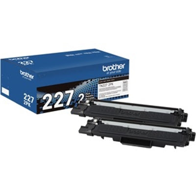 BROTHER TN227- 2 Pack Brother Genuine High Yield Balck Toner Cartridge Twin Pack