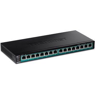 TRENDnet 16-Port Gigabit PoE+ Switch(123W)