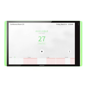 CRESTRON 10.1 in. Rm Sched TchScrn Black Smooth