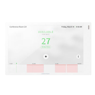 CRESTRON 7 in. Room Scheduling Touch Screen, Wh
