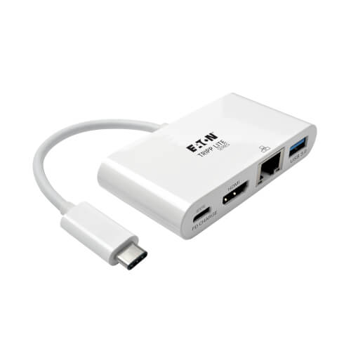 TRIPP USB C to HDMI Multiport Video Adapter Converter 1080p w/ USB-A Hub, USB-C PD Cha