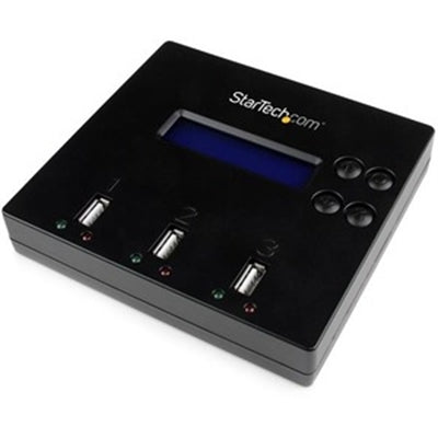 StarTech 1 to 2 Standalone USB Flash Drive Duplicator and Eraser; Supports USB 3.0/2.0 Fl