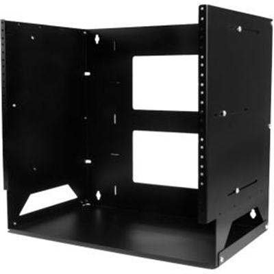 Startech Wall-Mount Server Rack with Built-in Shelf - Solid Steel - 8U N/A.
