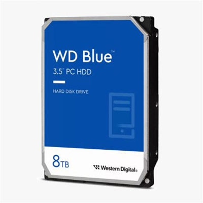 WESTERN 8TB SATA BLUE 128MB CACHE 5640RPM 2YR WARR MULTI 20