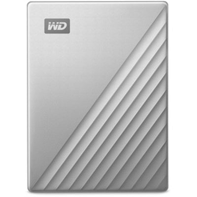 WD 2TB My Passport Ultra Silver Portable External Hard Drive, USB-C