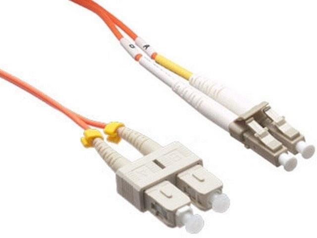 Axiom LC/SC Multimode Duplex OM2 50/125 Fiber Optic Cable 50m
