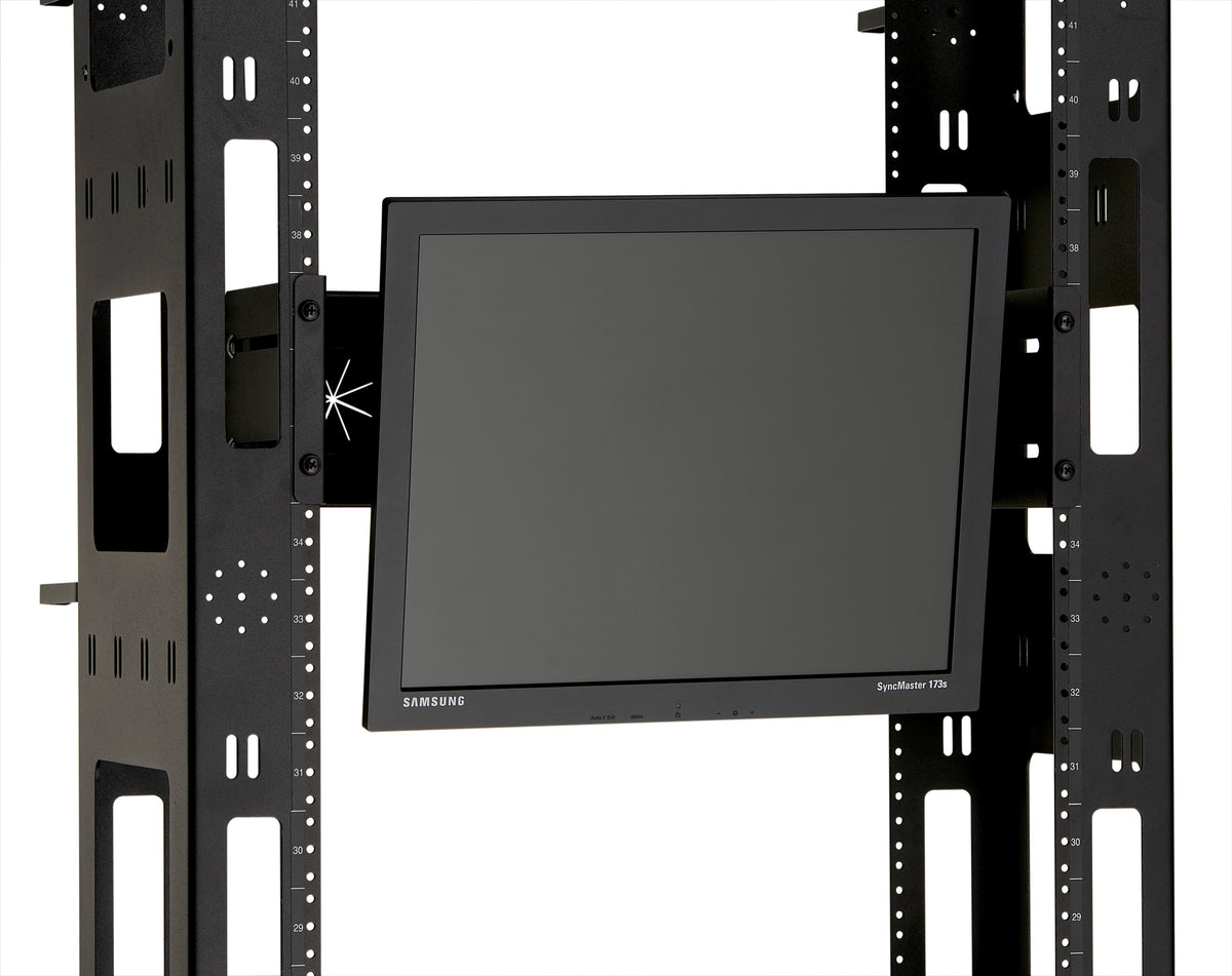 Pivoting Flat-Panel Monitor Mount for Racks
