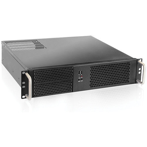 iStarUSA Rackmount D-214-MATX 2U Compact 2x5.25 USB2.0 microATX Chassis RTL